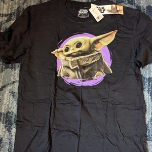 Star Wars Grogu Baby Yoda Black T-Shirt Size Large
